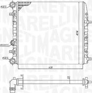 Magneti Marelli 350213184600 - Radiatore, Raffreddamento motore www.autoricambi360.it