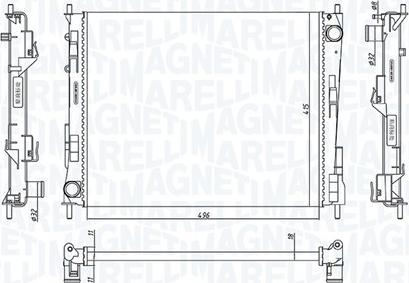 Magneti Marelli 350213186800 - Radiatore, Raffreddamento motore www.autoricambi360.it