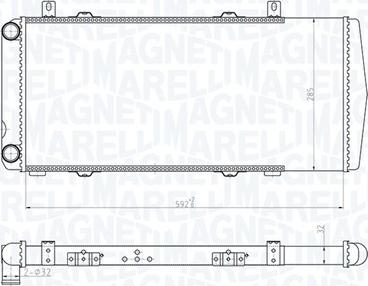 Magneti Marelli 350213180100 - Radiatore, Raffreddamento motore www.autoricambi360.it