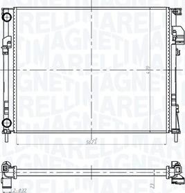 Magneti Marelli 350213181600 - Radiatore, Raffreddamento motore www.autoricambi360.it