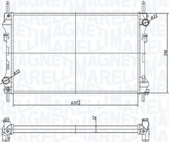 Magneti Marelli 350213183300 - Radiatore, Raffreddamento motore www.autoricambi360.it