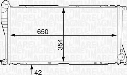 Magneti Marelli 350213124200 - Radiatore, Raffreddamento motore www.autoricambi360.it