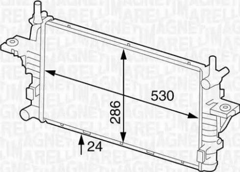 Magneti Marelli 350213126100 - Radiatore, Raffreddamento motore www.autoricambi360.it
