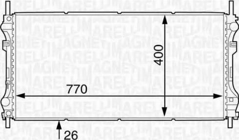 Magneti Marelli 350213122500 - Radiatore, Raffreddamento motore www.autoricambi360.it