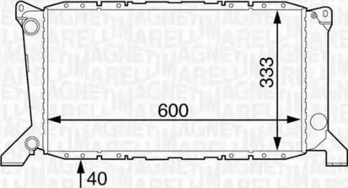 Magneti Marelli 350213122200 - Radiatore, Raffreddamento motore www.autoricambi360.it