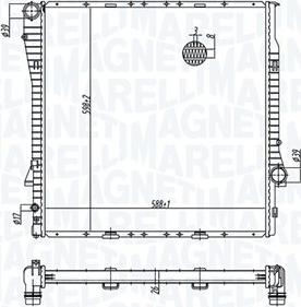 Magneti Marelli 350213177700 - Radiatore, Raffreddamento motore www.autoricambi360.it