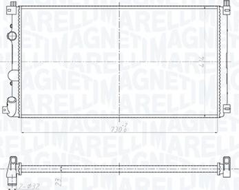Magneti Marelli 350213209500 - Radiatore, Raffreddamento motore www.autoricambi360.it
