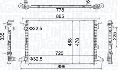 Magneti Marelli 350213201900 - Radiatore, Raffreddamento motore www.autoricambi360.it