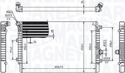 Magneti Marelli 350213214000 - Radiatore, Raffreddamento motore www.autoricambi360.it