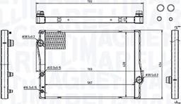 Magneti Marelli 350213214700 - Radiatore, Raffreddamento motore www.autoricambi360.it