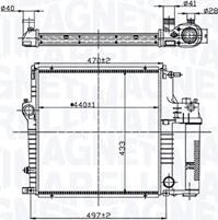 Magneti Marelli 350213211600 - Radiatore, Raffreddamento motore www.autoricambi360.it