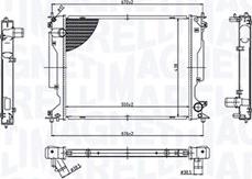 Magneti Marelli 350213212400 - Radiatore, Raffreddamento motore www.autoricambi360.it