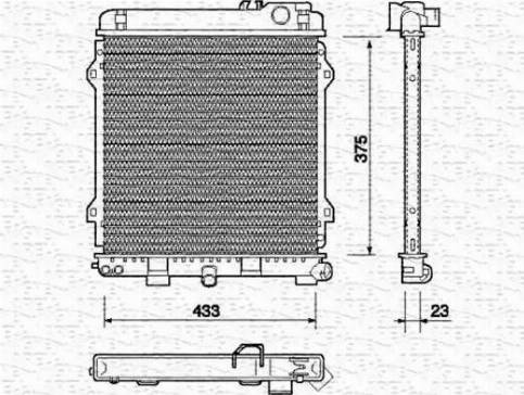 Magneti Marelli 350213701000 - Radiatore, Raffreddamento motore www.autoricambi360.it