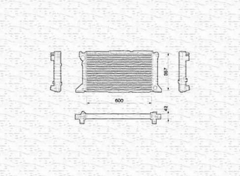 Magneti Marelli 350213782000 - Radiatore, Raffreddamento motore www.autoricambi360.it
