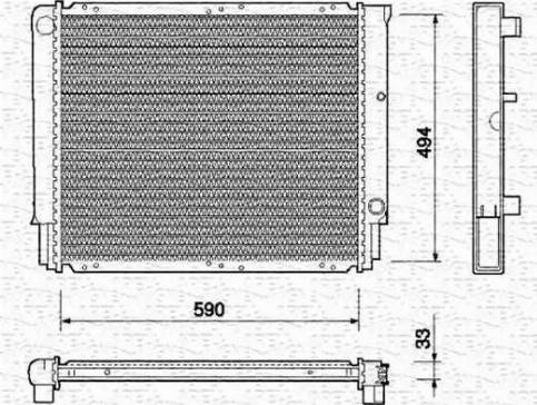 Magneti Marelli 350213733000 - Radiatore, Raffreddamento motore www.autoricambi360.it