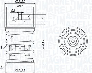 Magneti Marelli 352317005090 - Termostato, Refrigerante www.autoricambi360.it