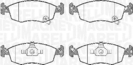 Magneti Marelli 363916060428 - Kit pastiglie freno, Freno a disco www.autoricambi360.it