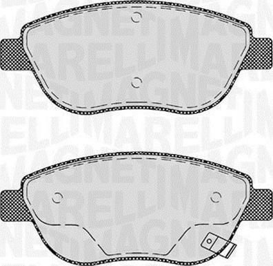 Magneti Marelli 363916060561 - Kit pastiglie freno, Freno a disco www.autoricambi360.it