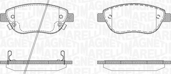 Magneti Marelli 363916060562 - Kit pastiglie freno, Freno a disco www.autoricambi360.it
