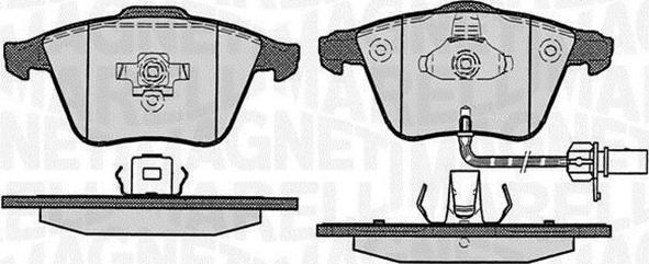 Magneti Marelli 363916060605 - Kit pastiglie freno, Freno a disco www.autoricambi360.it