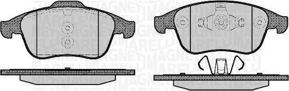 Magneti Marelli 363916060672 - Kit pastiglie freno, Freno a disco www.autoricambi360.it