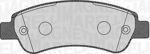 Magneti Marelli 363916060191 - Kit pastiglie freno, Freno a disco www.autoricambi360.it