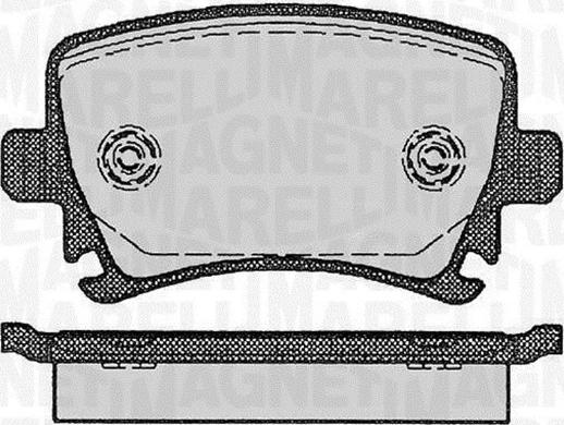 Magneti Marelli 363916060133 - Kit pastiglie freno, Freno a disco www.autoricambi360.it
