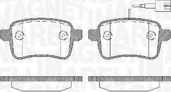 Magneti Marelli 363916060129 - Kit pastiglie freno, Freno a disco www.autoricambi360.it