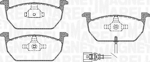Magneti Marelli 363916060819 - Kit pastiglie freno, Freno a disco www.autoricambi360.it