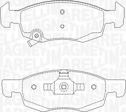 Magneti Marelli 363916060813 - Kit pastiglie freno, Freno a disco www.autoricambi360.it