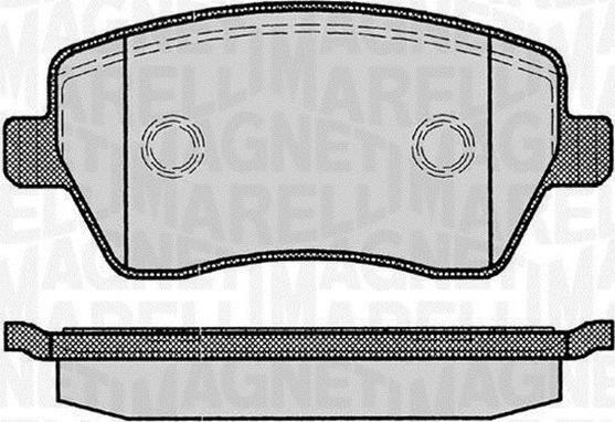 Magneti Marelli 363916060347 - Kit pastiglie freno, Freno a disco www.autoricambi360.it