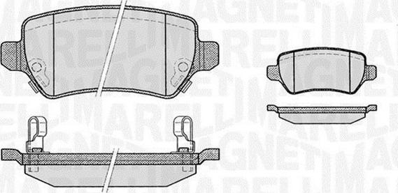 Magneti Marelli 363916060356 - Kit pastiglie freno, Freno a disco www.autoricambi360.it
