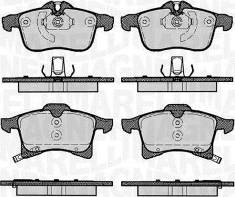 Magneti Marelli 363916060364 - Kit pastiglie freno, Freno a disco www.autoricambi360.it