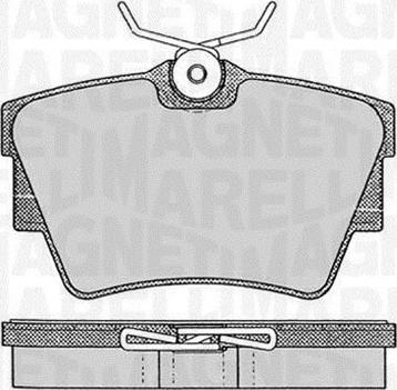 Magneti Marelli 363916060370 - Kit pastiglie freno, Freno a disco www.autoricambi360.it