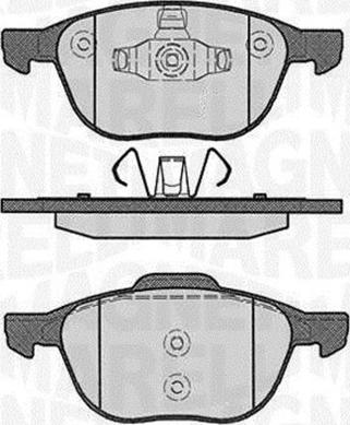 Magneti Marelli 363916060244 - Kit pastiglie freno, Freno a disco www.autoricambi360.it