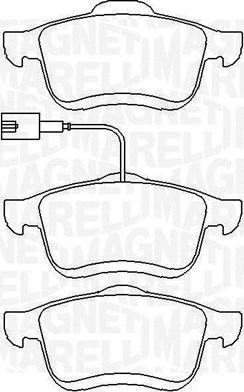 Magneti Marelli 363916060288 - Kit pastiglie freno, Freno a disco www.autoricambi360.it