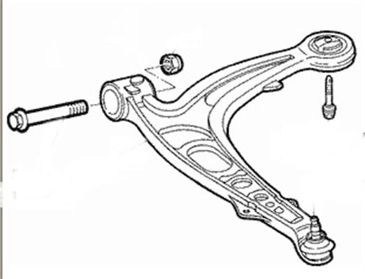Magneti Marelli 301181303300 - Braccio oscillante, Sospensione ruota www.autoricambi360.it