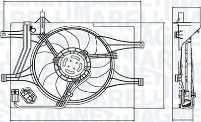 Magneti Marelli A0672MM - Ventola, Raffreddamento motore www.autoricambi360.it