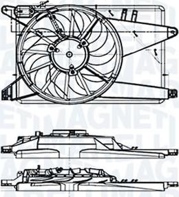 Magneti Marelli N0878001MM - Ventola, Raffreddamento motore www.autoricambi360.it