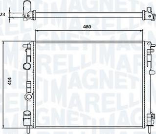 Magneti Marelli RMM1010HRE - Radiatore, Raffreddamento motore www.autoricambi360.it