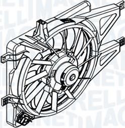 Magneti Marelli W8528001MM - Ventola, Raffreddamento motore www.autoricambi360.it