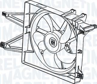 Magneti Marelli X2076001MM - Ventola, Raffreddamento motore www.autoricambi360.it
