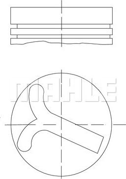 MAHLE 640 57 00 - Pistone www.autoricambi360.it