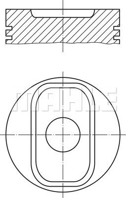 MAHLE 640 PI 00117 000 - Pistone www.autoricambi360.it