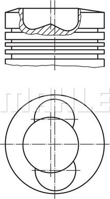 MAHLE 099 04 00 - Pistone www.autoricambi360.it