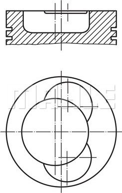 MAHLE 004 50 00 - Pistone www.autoricambi360.it