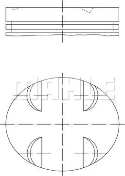 MAHLE 083 12 00 - Pistone www.autoricambi360.it