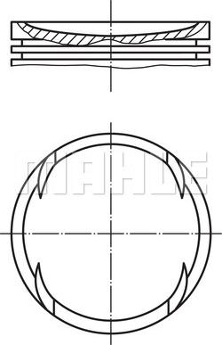 MAHLE 082 69 00 - Pistone www.autoricambi360.it
