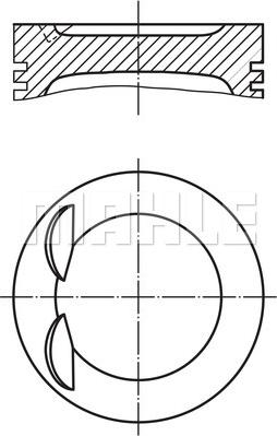 MAHLE 028 PI 00134 001 - Pistone www.autoricambi360.it
