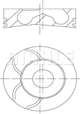 MAHLE 022 01 01 - Pistone www.autoricambi360.it